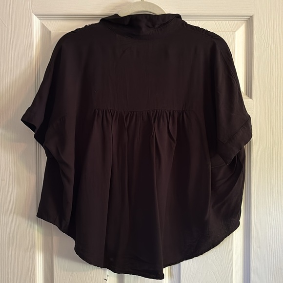 Society Black Buttoned Blouse - Picture 3 of 4